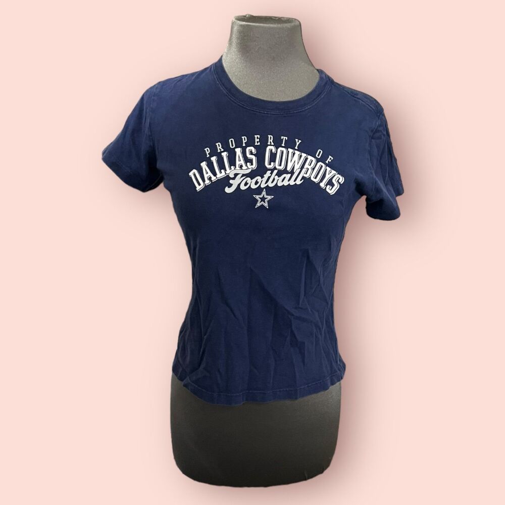 Womens Dallas Cowboys T-Shirt Reebok 100% Cotton Sz M